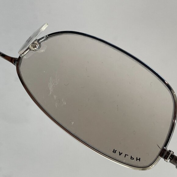Vintage Y2K Ralph Lauren Silver Glasses 135 Brown Tinted Oval Lens Unisex - Picture 4 of 10